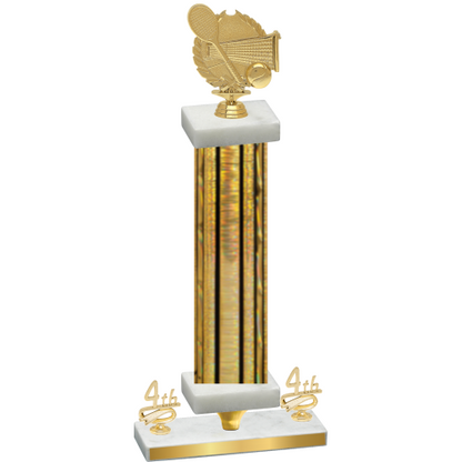 Premium Single Gold Glacier Fourth Place Tennis Trophy