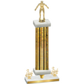 Premium Single Gold Glacier Third Place Wrestling Trophy