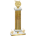 Premium Single Gold Glacier First Place Bowling Trophy