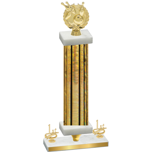 Premium Single Gold Glacier First Place Bowling Trophy