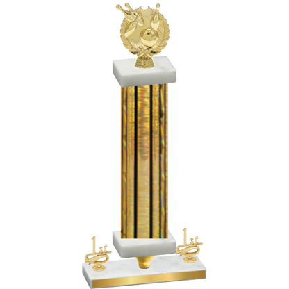 Premium Single Gold Glacier First Place Bowling Trophy
