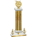 Premium Single Gold Glacier Victory Bowling Trophy