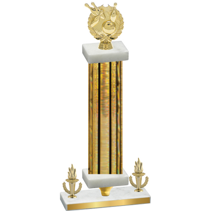 Premium Single Gold Glacier Victory Bowling Trophy