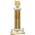 Premium Single Gold Glacier Year Bowling Trophy