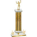 Premium Single Gold Glacier Third Place Volleyball Trophy