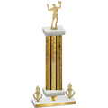 Premium Single Gold Glacier Victory Volleyball Trophy