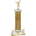 Premium Single Gold Glacier Year Volleyball Trophy