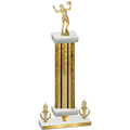 Premium Single Gold Glacier Victory Volleyball Trophy