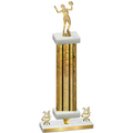 Premium Single Gold Glacier Year Volleyball Trophy