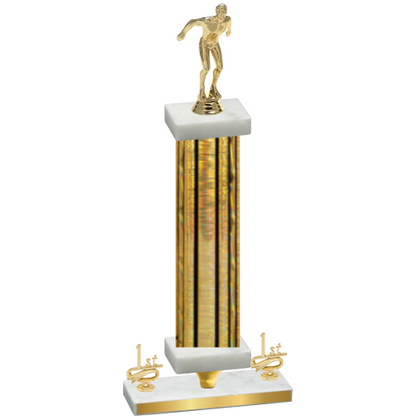 Premium Single Gold Glacier First Place Swimming Trophy