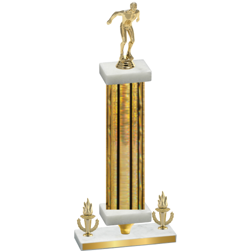 Premium Single Gold Glacier Victory Swimming Trophy
