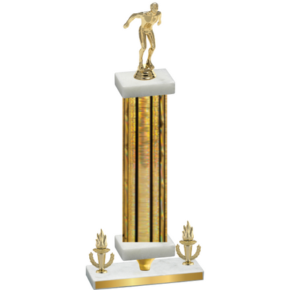 Premium Single Gold Glacier Victory Swimming Trophy