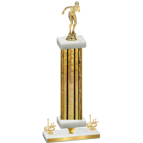 Premium Single Gold Glacier First Place Tennis Trophy