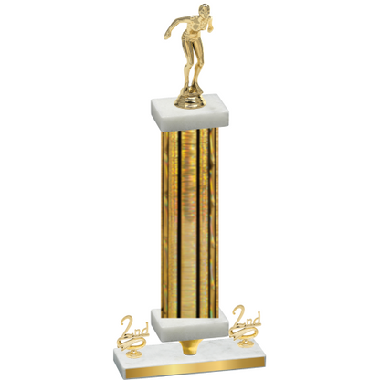Premium Single Gold Glacier Second Place Tennis Trophy