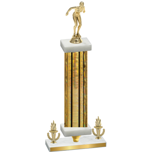 Premium Single Gold Glacier Victory Tennis Trophy