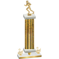 Premium Single Gold Glacier Second Place Football Trophy