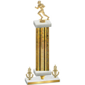 Premium Single Gold Glacier Victory Football Trophy