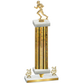 Premium Single Gold Glacier Year Football Trophy