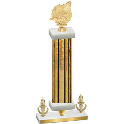 Premium Single Gold Glacier Victory Swimming Trophy
