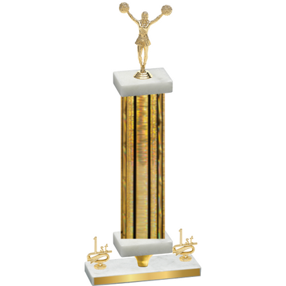 Premium Single Gold Glacier First Place Cheerleading Trophy