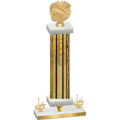 Premium Single Gold Glacier First Place Cheerleading Trophy