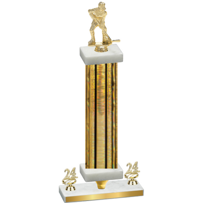 Premium Single Gold Glacier Year Hockey Trophy