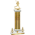 Premium Single Gold Glacier Victory Lacrosse Trophy
