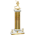 Premium Single Gold Glacier Year Lacrosse Trophy