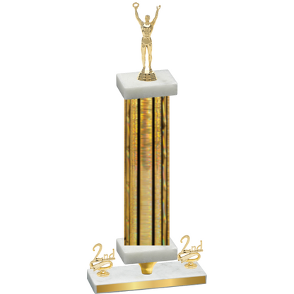 Premium Single Gold Glacier Second Place Victory Trophy