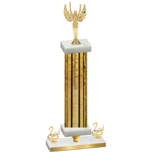 Premium Single Gold Glacier Second Place Victory Trophy