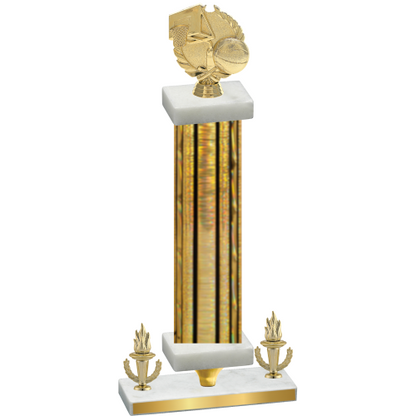 Premium Single Gold Glacier Victory Basketball Trophy