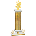 Premium Single Gold Glacier Fourth Place Pickleball Trophy
