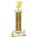 Premium Single Gold Glacier Year Pickleball Trophy