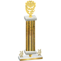 Premium Single Gold Glacier Year Pickleball Trophy