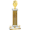 Premium Single Gold Glacier First Place Pickleball Trophy