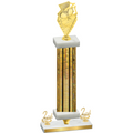 Premium Single Gold Glacier Second Place Pickleball Trophy
