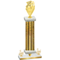 Premium Single Gold Glacier Third Place Pickleball Trophy