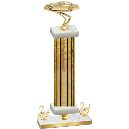 Premium Single Gold Glacier Second Place Cars Trophy