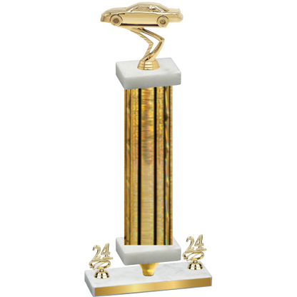 Premium Single Gold Glacier Year Cars Trophy