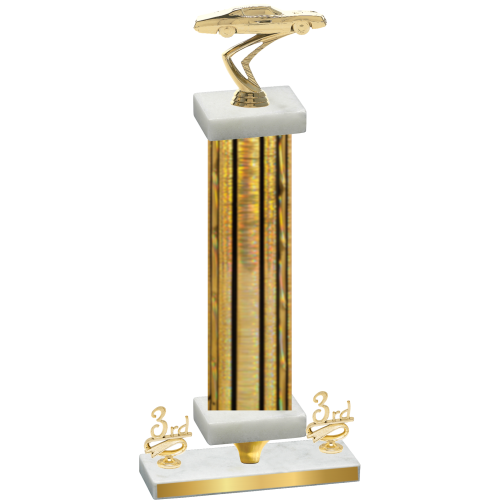 Premium Single Gold Glacier Third Place Cars Trophy