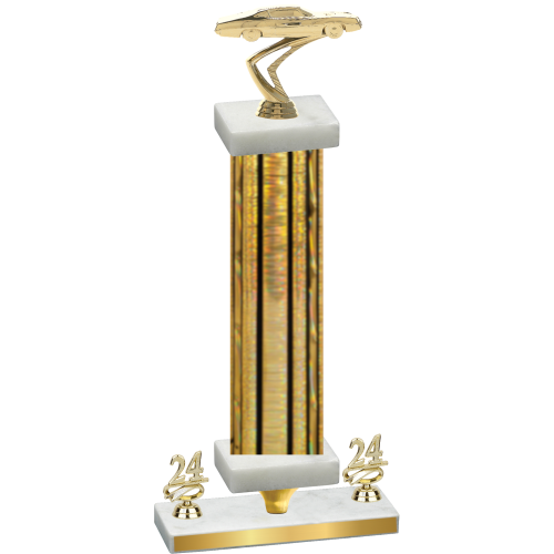 Premium Single Gold Glacier Year Cars Trophy