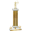 Premium Single Gold Glacier First Place Archery Trophy