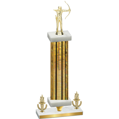 Premium Single Gold Glacier Victory Archery Trophy
