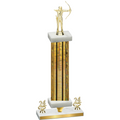 Premium Single Gold Glacier Year Archery Trophy
