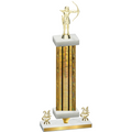 Premium Single Gold Glacier Year Archery Trophy