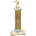 Premium Single Gold Glacier Third Place Shooter Trophy