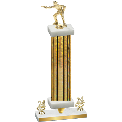 Premium Single Gold Glacier Year Shooter Trophy