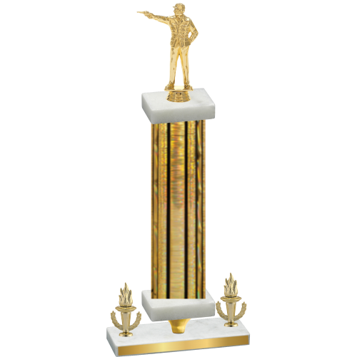 Premium Single Gold Glacier Victory Shooter Trophy