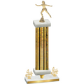 Premium Single Gold Glacier Fourth Place Skater Trophy