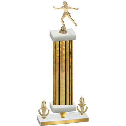 Premium Single Gold Glacier Victory Skater Trophy